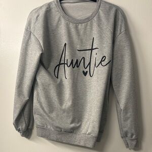 Gray 'Auntie' Sweatshirt